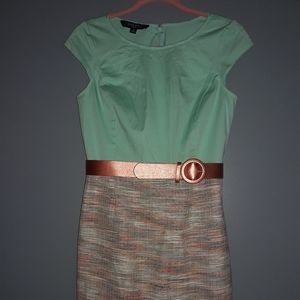 Cute belted pastel green Nine West dress
